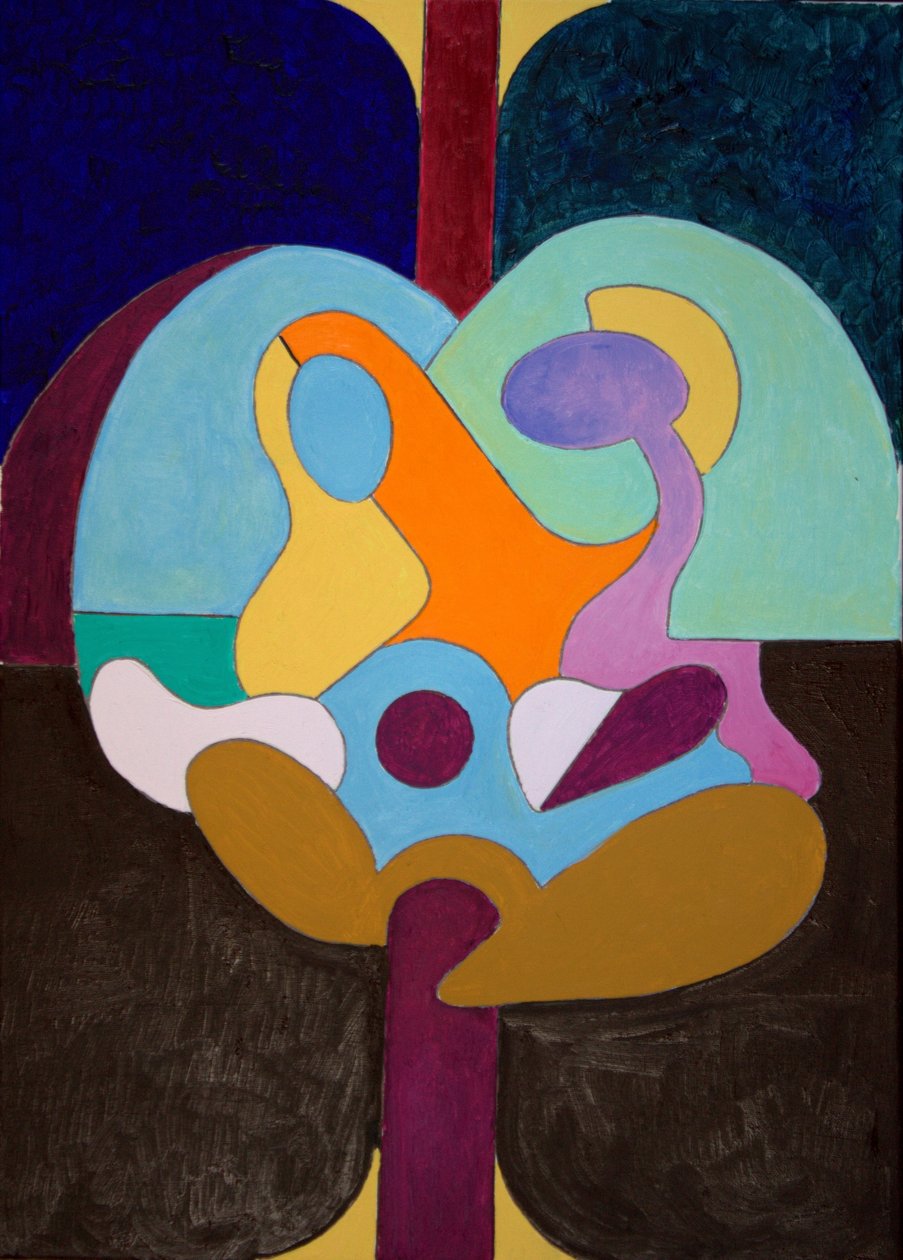 You and Me, 2009 (olja på duk) av Jan Groneberg