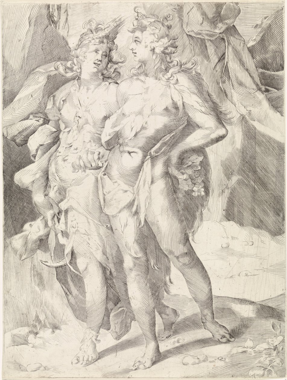 Ceres och Bacchus av Jan Harmensz. Muller