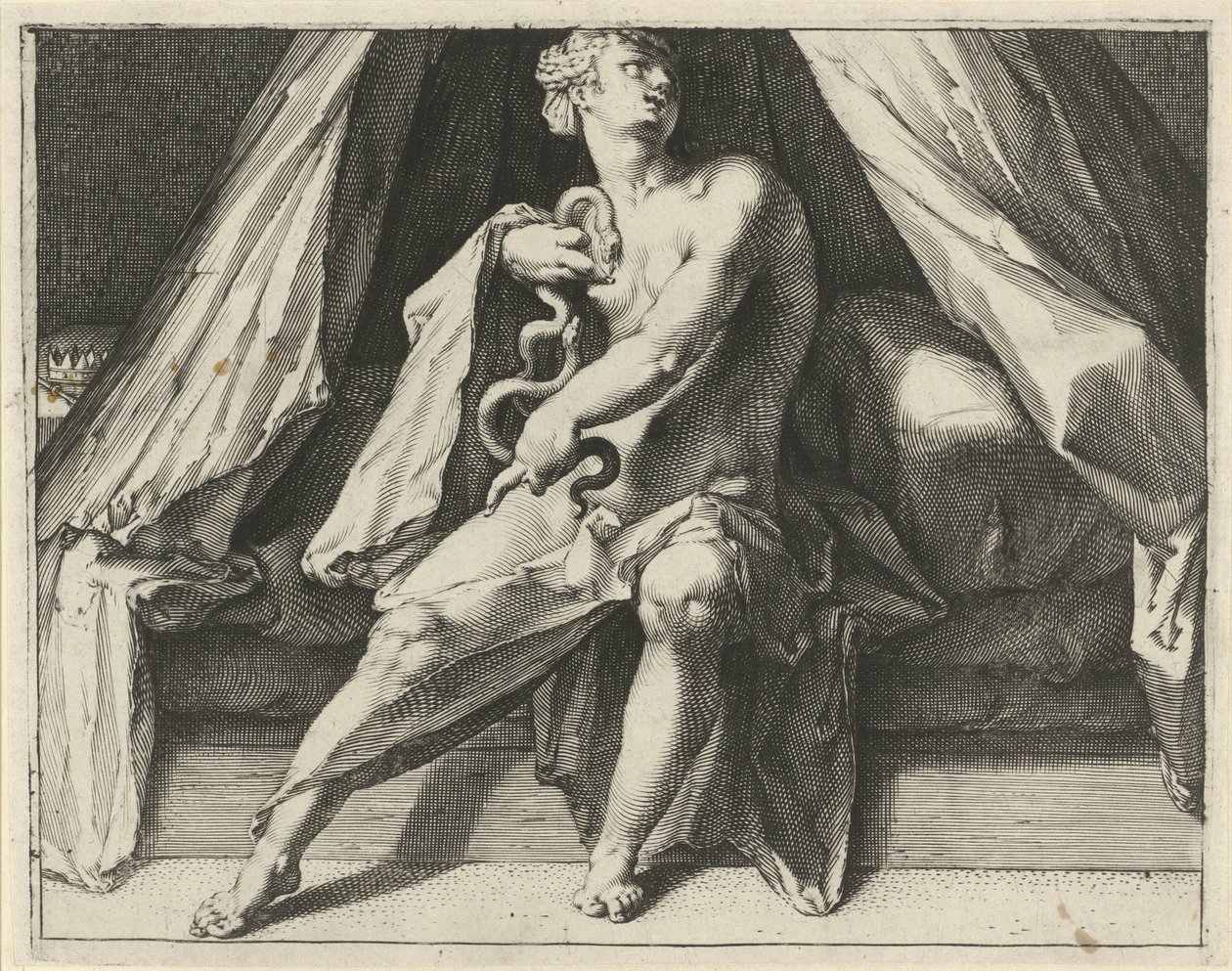 Kleopatras död av Jan Harmensz. Muller