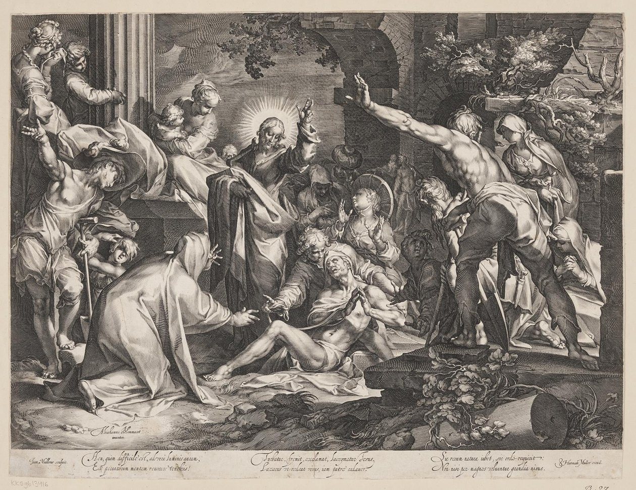 Lazarus uppståndelse av Jan Harmensz. Muller