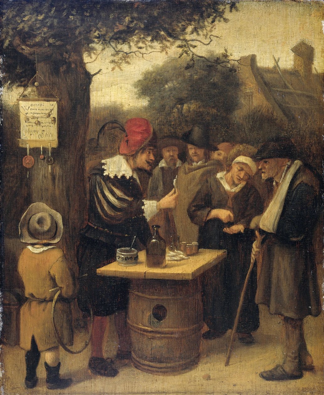 Kvackaren av Jan Havicksz. Steen (attributed to)