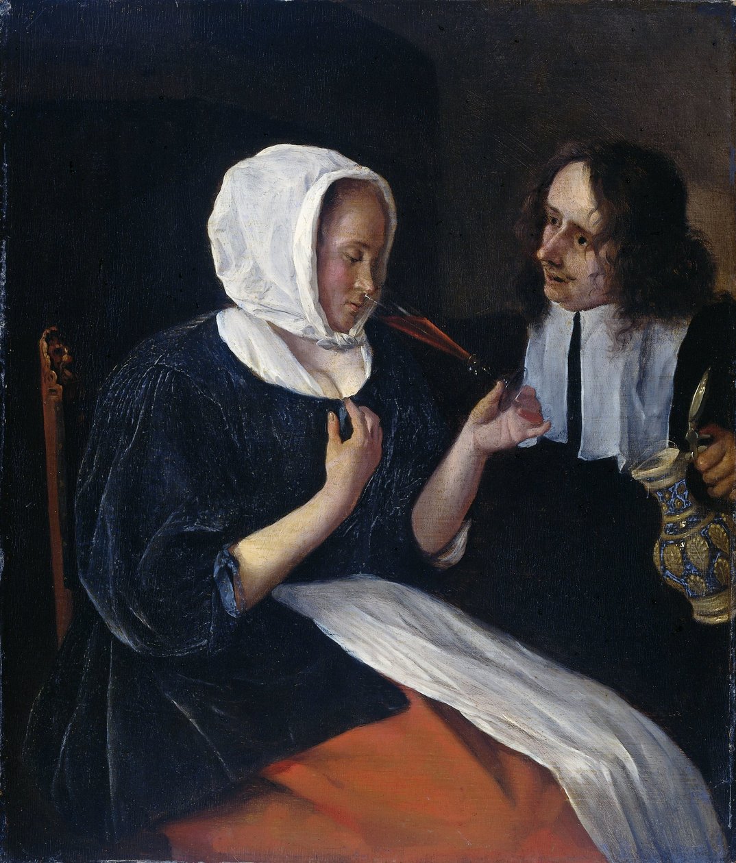 Ett par som dricker av Jan Havicksz. Steen