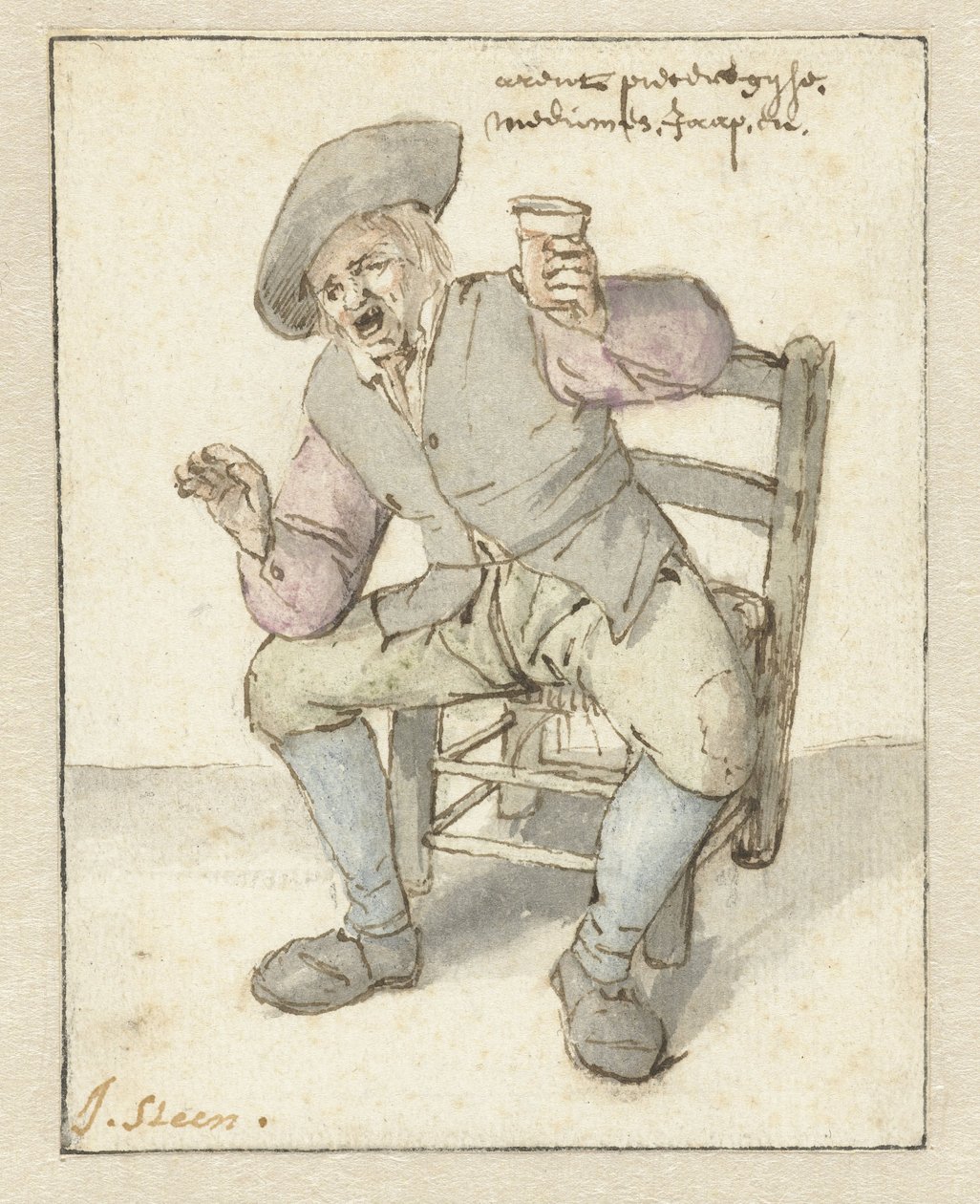 Sjungande bonde av Jan Havicksz. Steen
