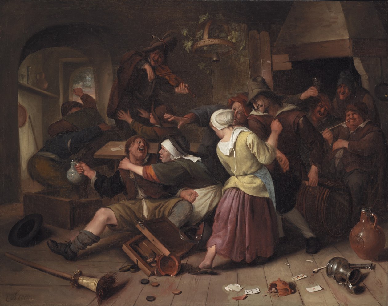 Gamblers gräl, ca 1665 av Jan Havickszoon Steen