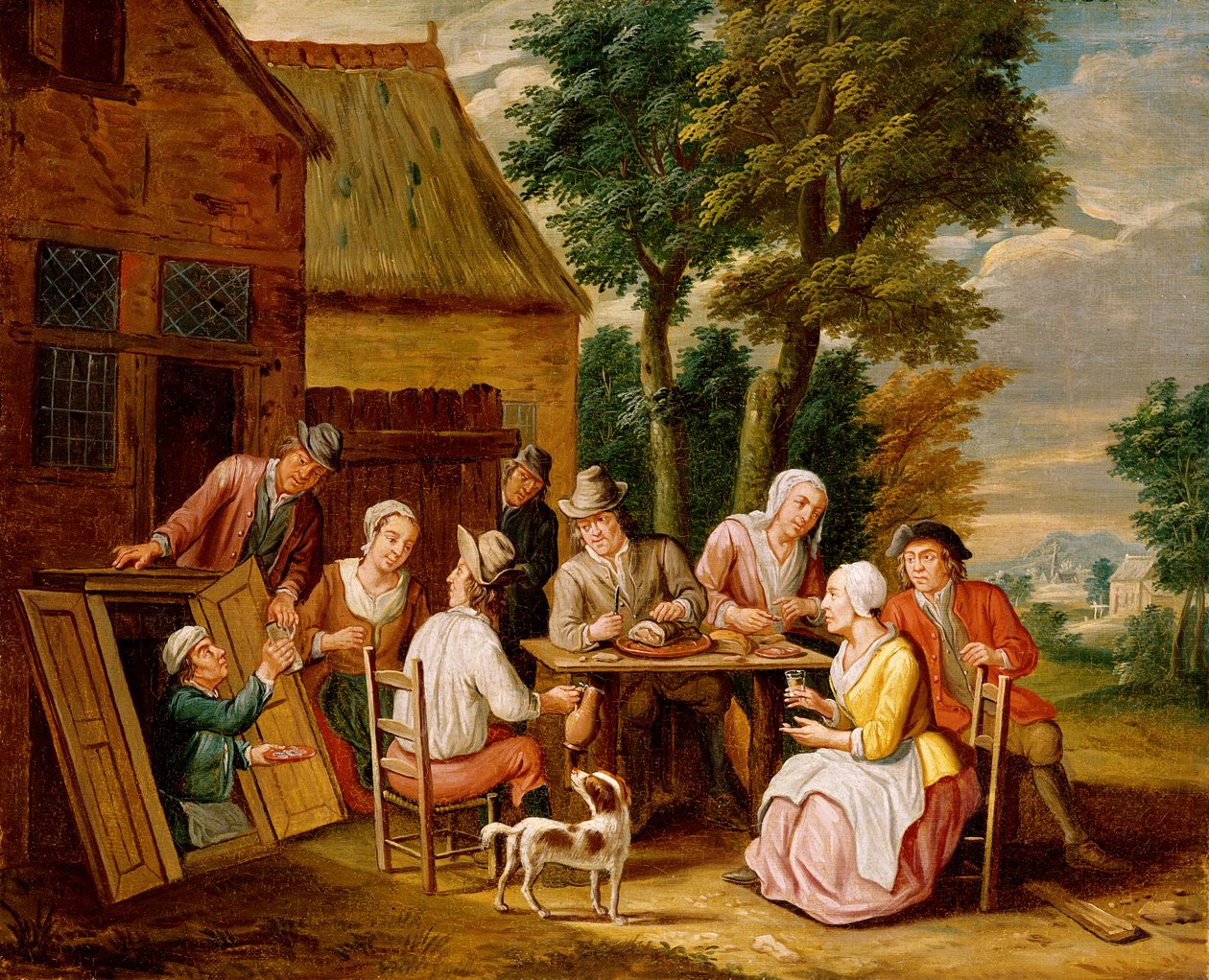 Utanför värdshuset av Jan Havickszoon Steen