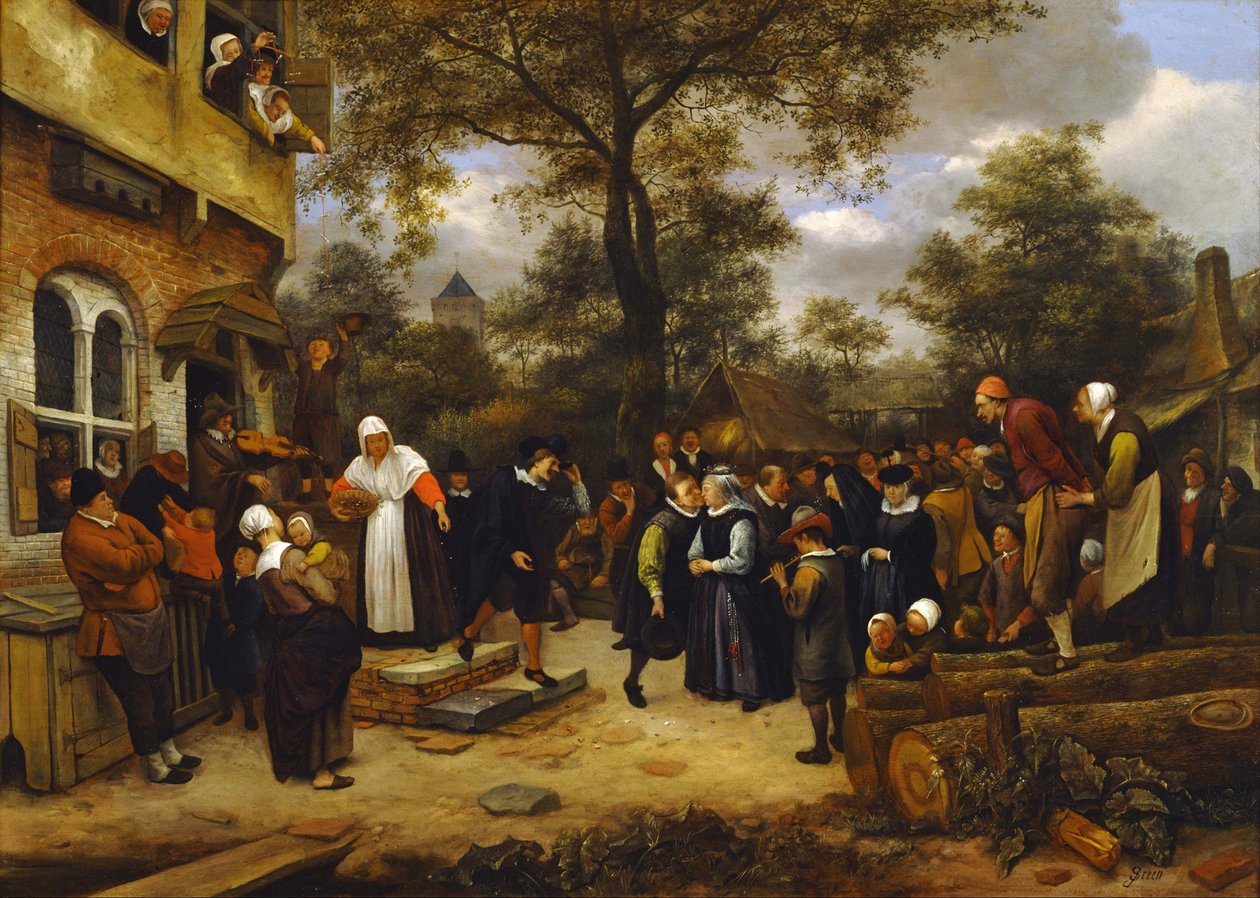 Bybröllop av Jan Havickszoon Steen