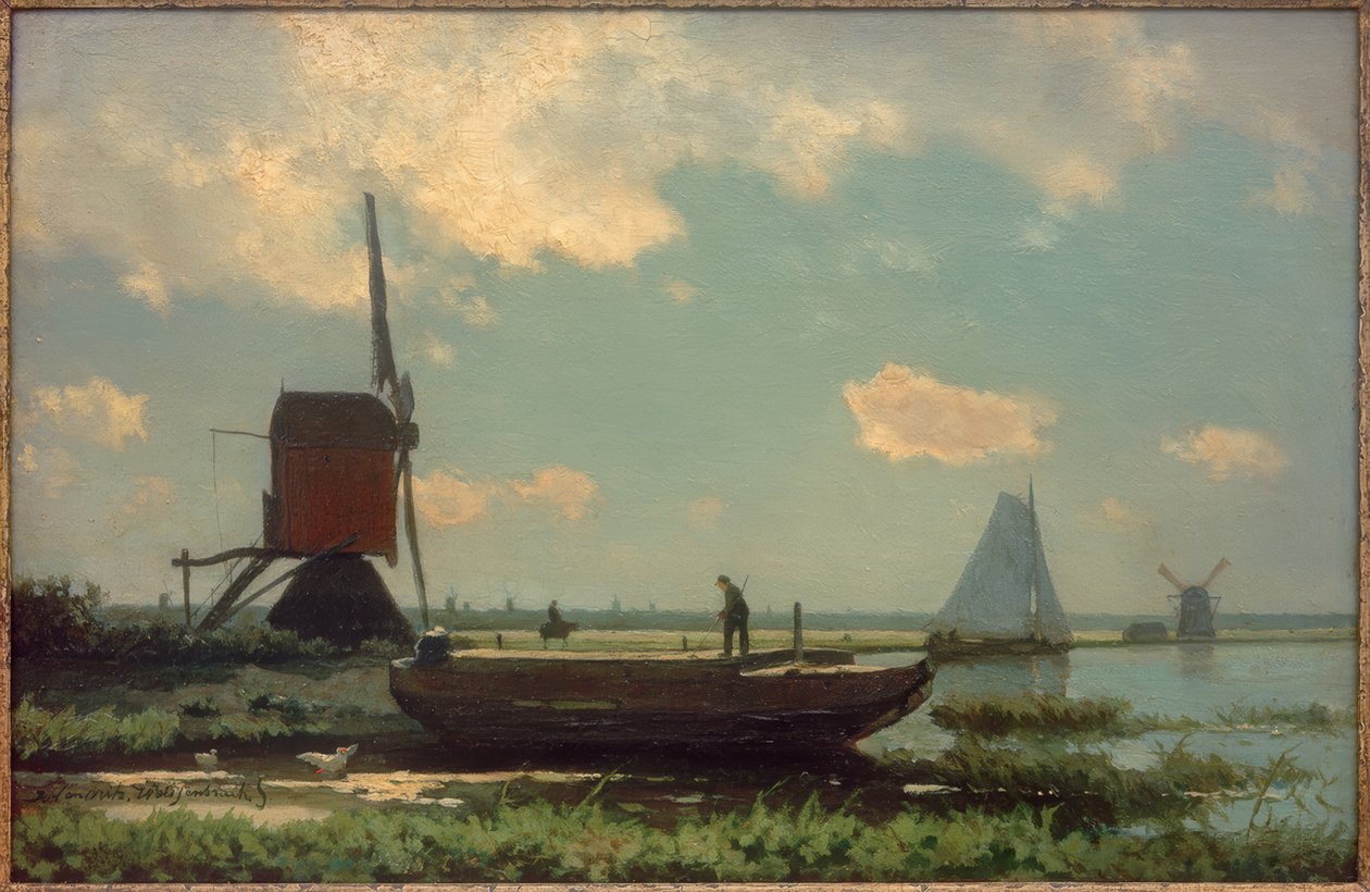 Polderlandschaft av Jan Hendrik Weissenbruch