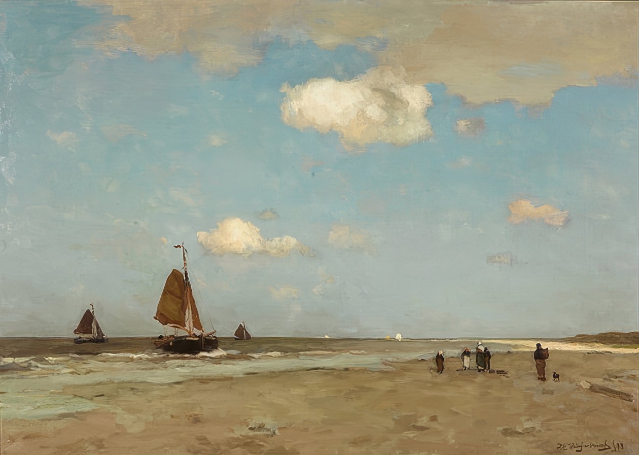 Strandmusik. 1887 av Jan Hendrik Weissenbruch