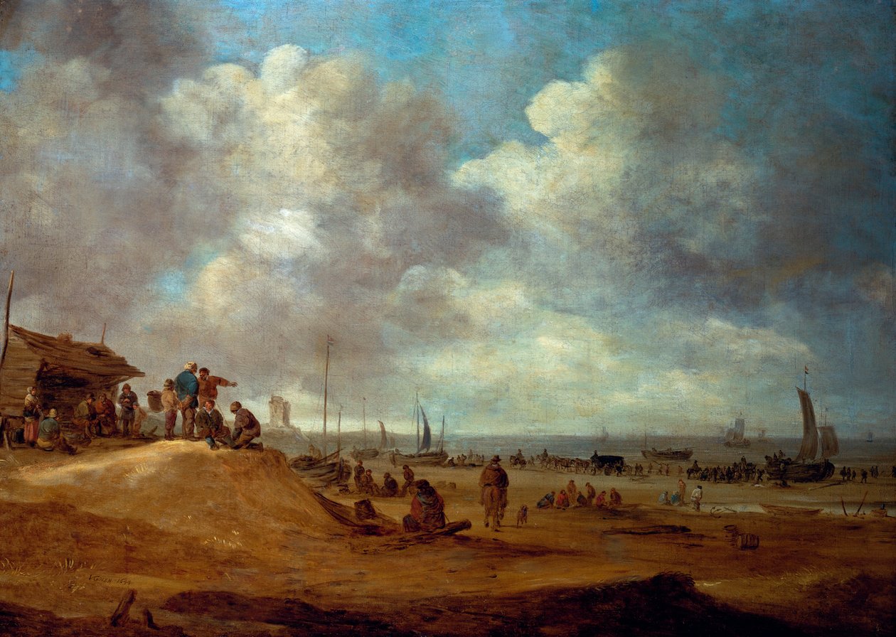 Utsikt över Scheveningen, 1649 av Jan Josephsz van Goyen