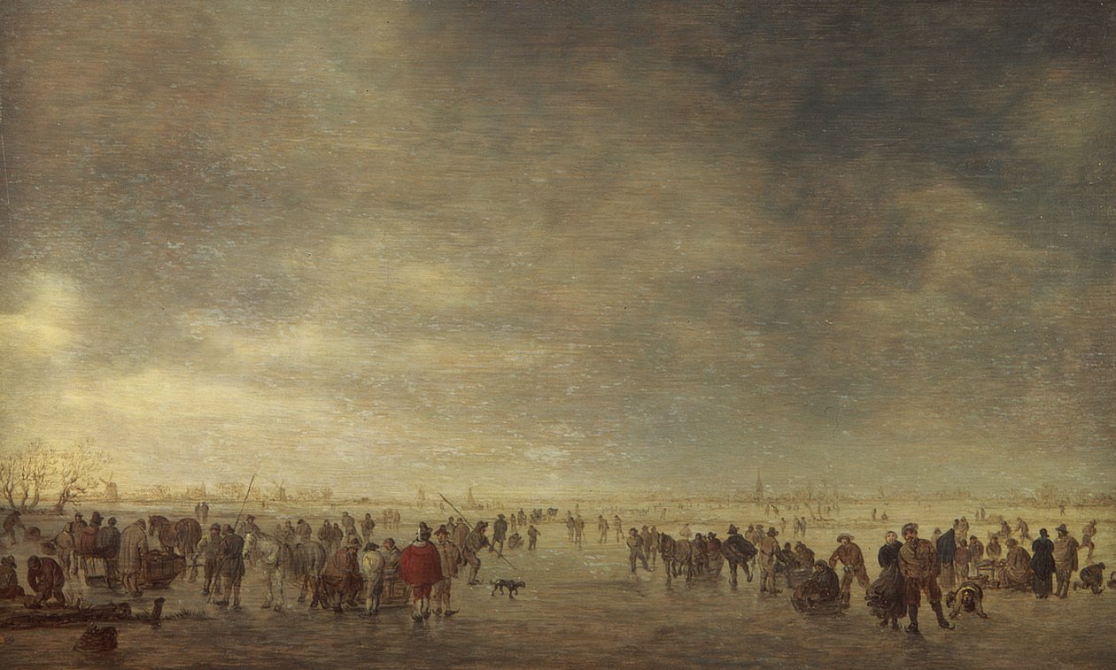 Skridskoåkare av Jan Josephsz van Goyen