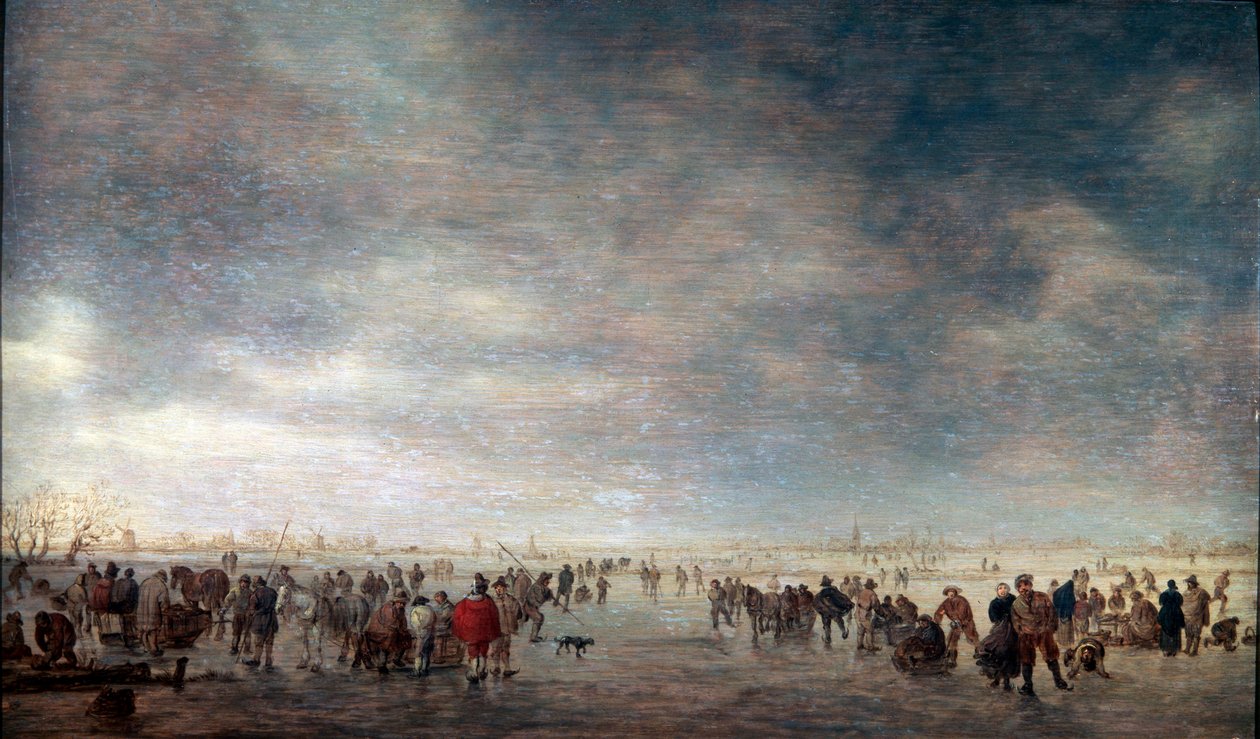 Skridskoåkare, 1641. av Jan Josephsz van Goyen