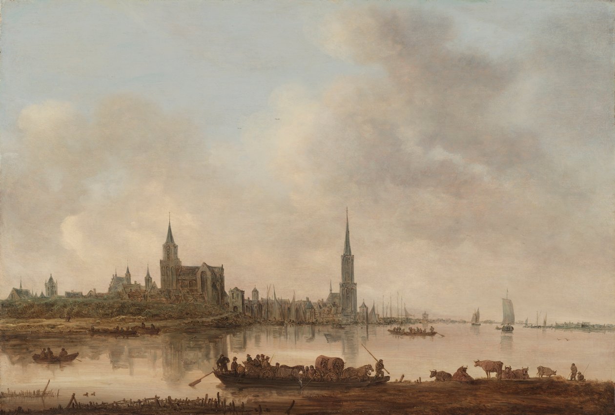 Utsikt över Emmerich av Jan Josephsz van Goyen