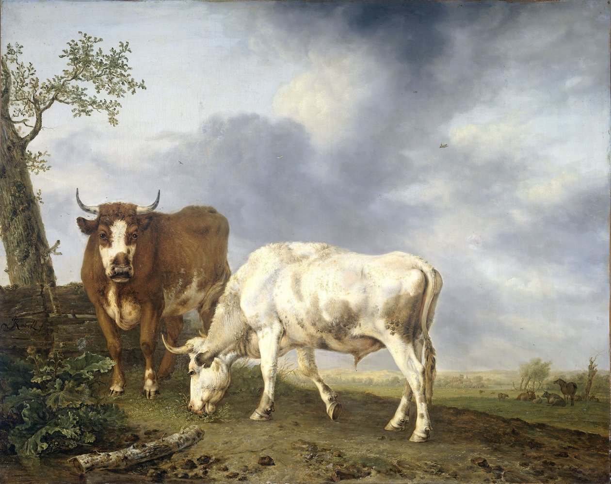 Oxar på ängen av Jan Kobell (II)