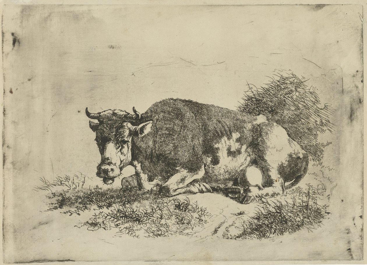 Liggande ko av Jan Kobell (III)