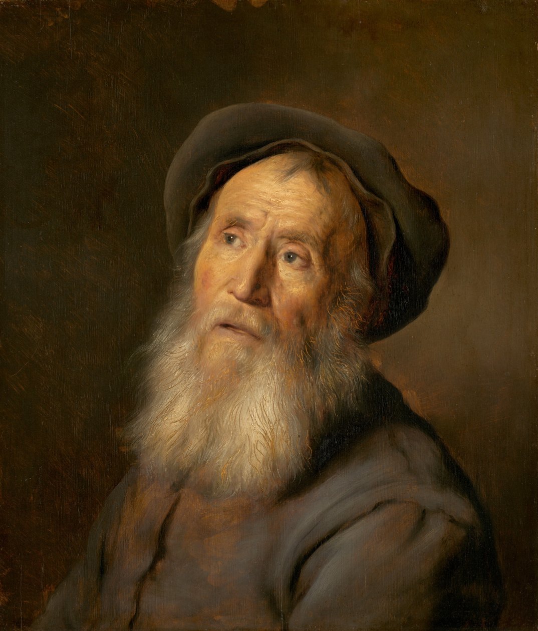 Skäggig man med basker, ca. 1630. av Jan Lievens
