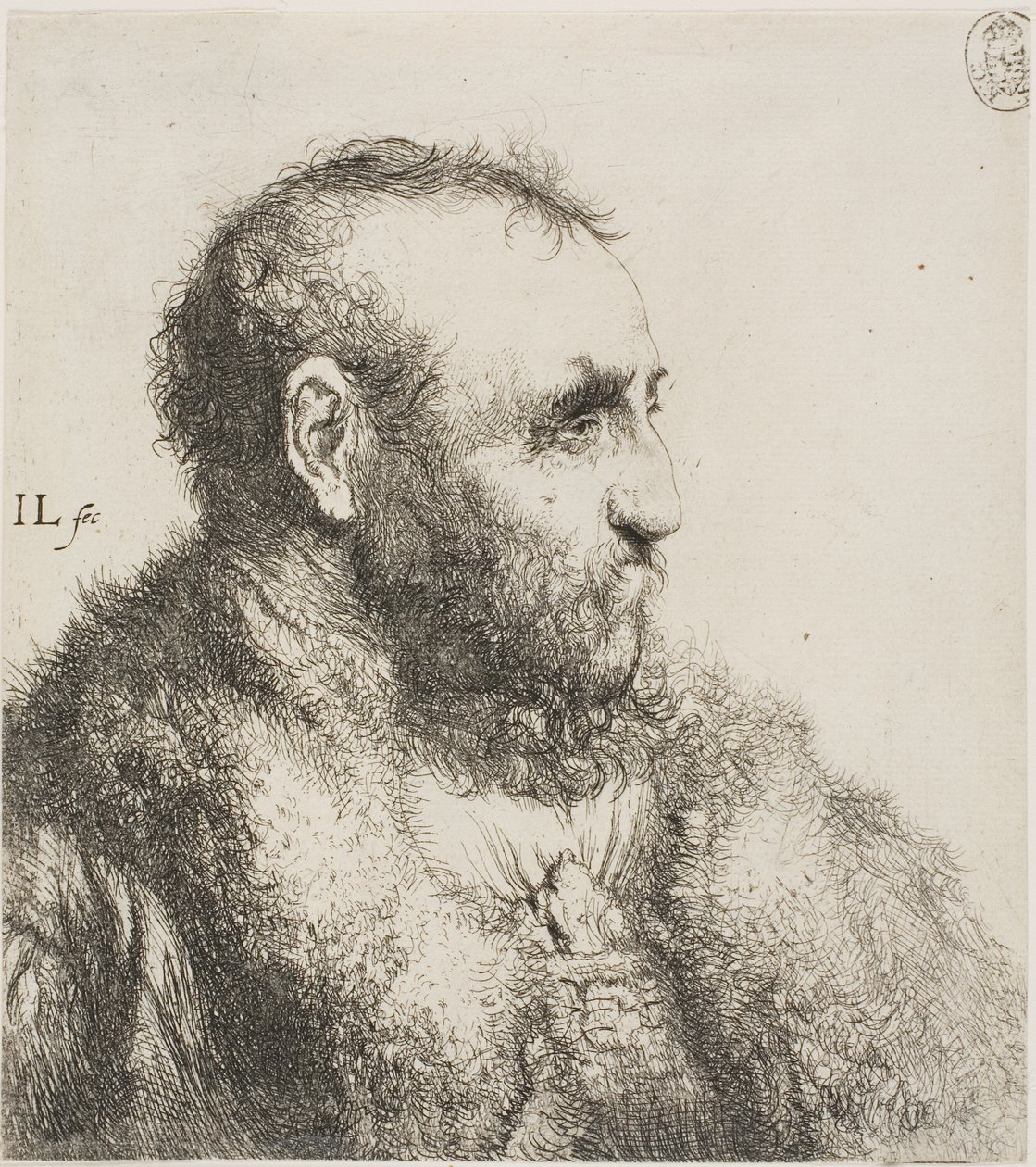 Byst av en gammal man av Jan Lievens