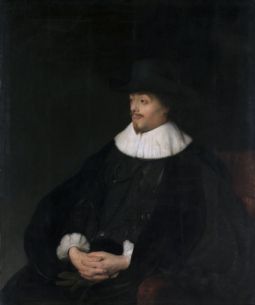 Porträtt av Constantijn Huygens (1596-1687) av Jan Lievens