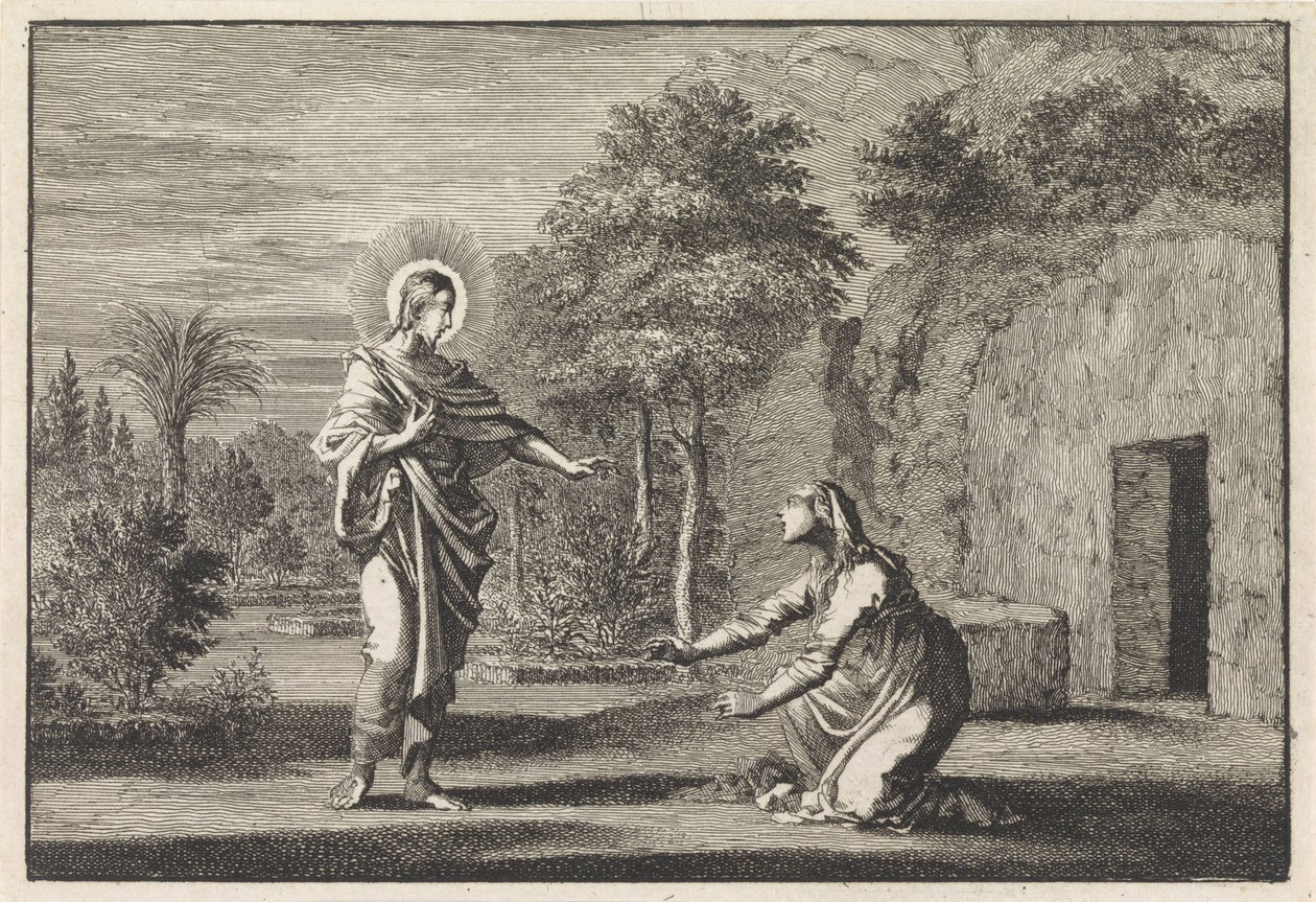 Kristus visar sig för Maria Magdalena av Jan Luyken