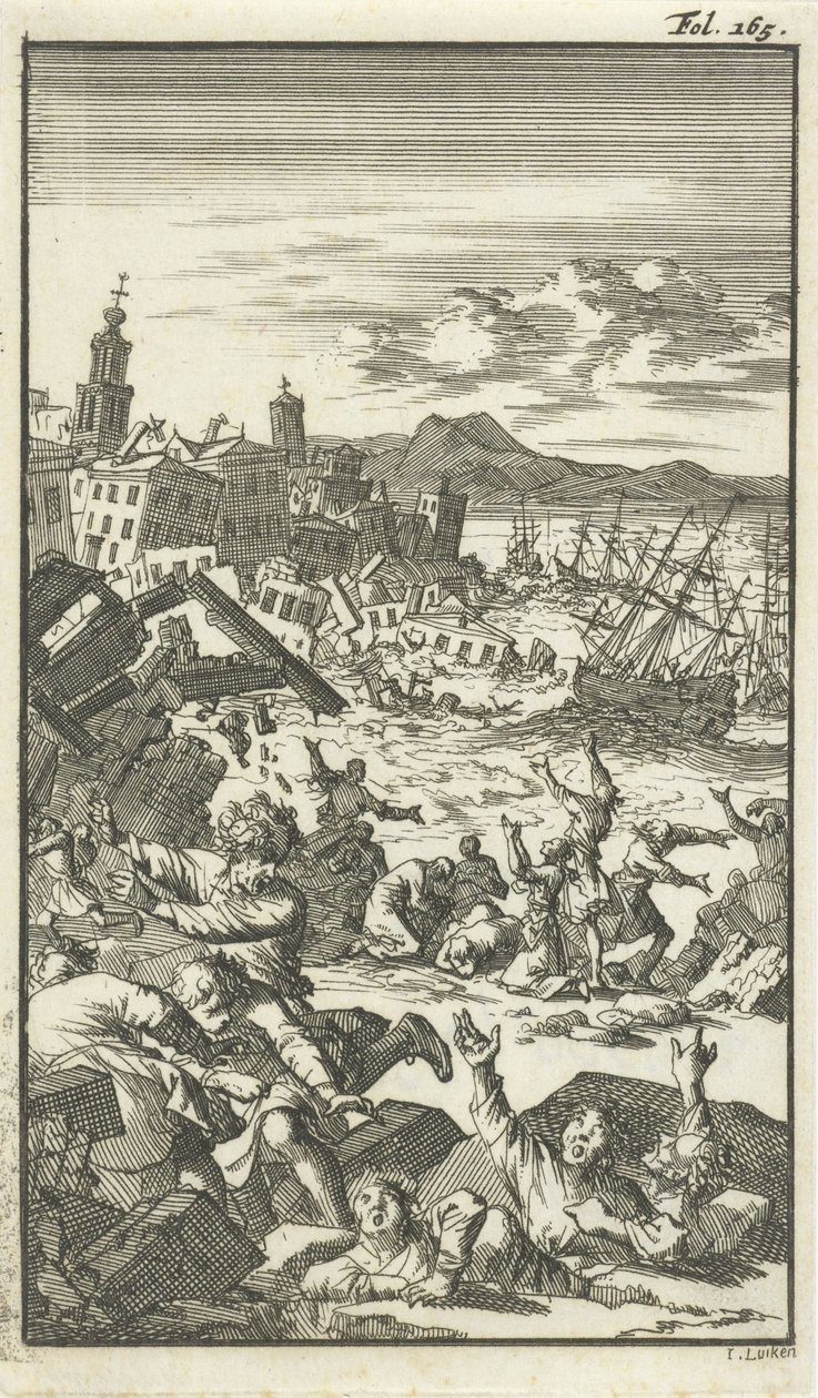 Jordbävningen av Jan Luyken