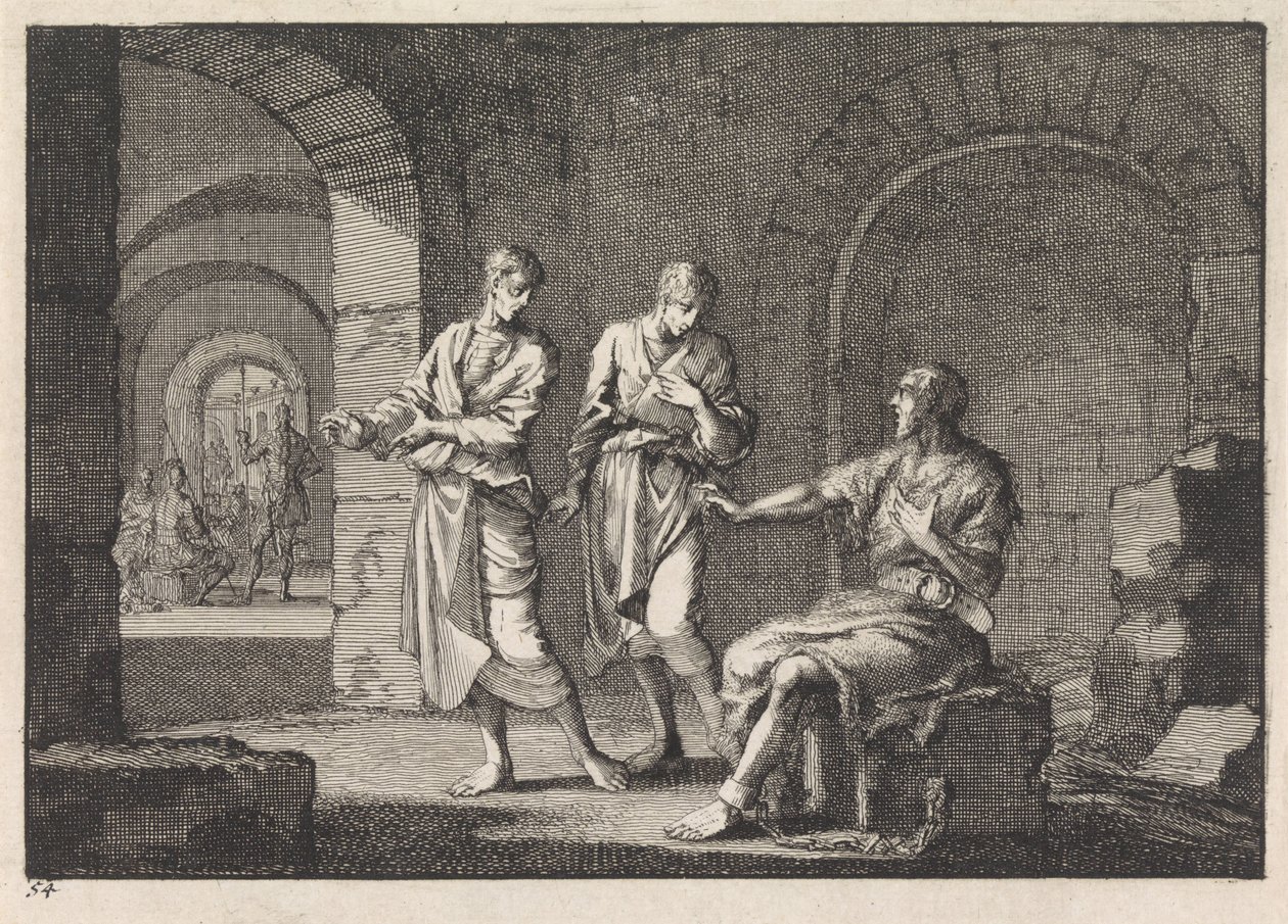 Johannes Döparen i fängelse av Jan Luyken