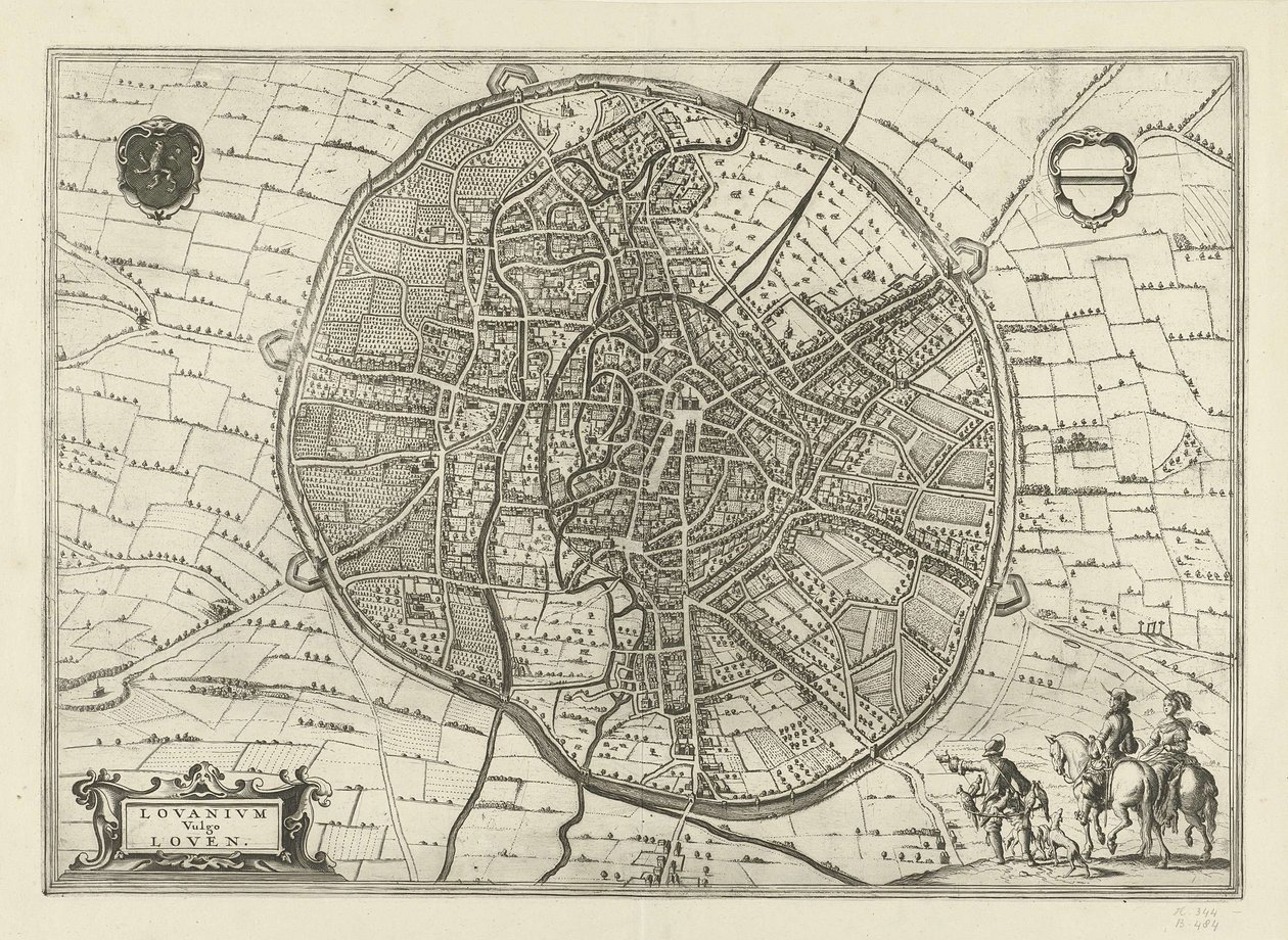 Plan av Leuven, 1581 av Jan Luyken