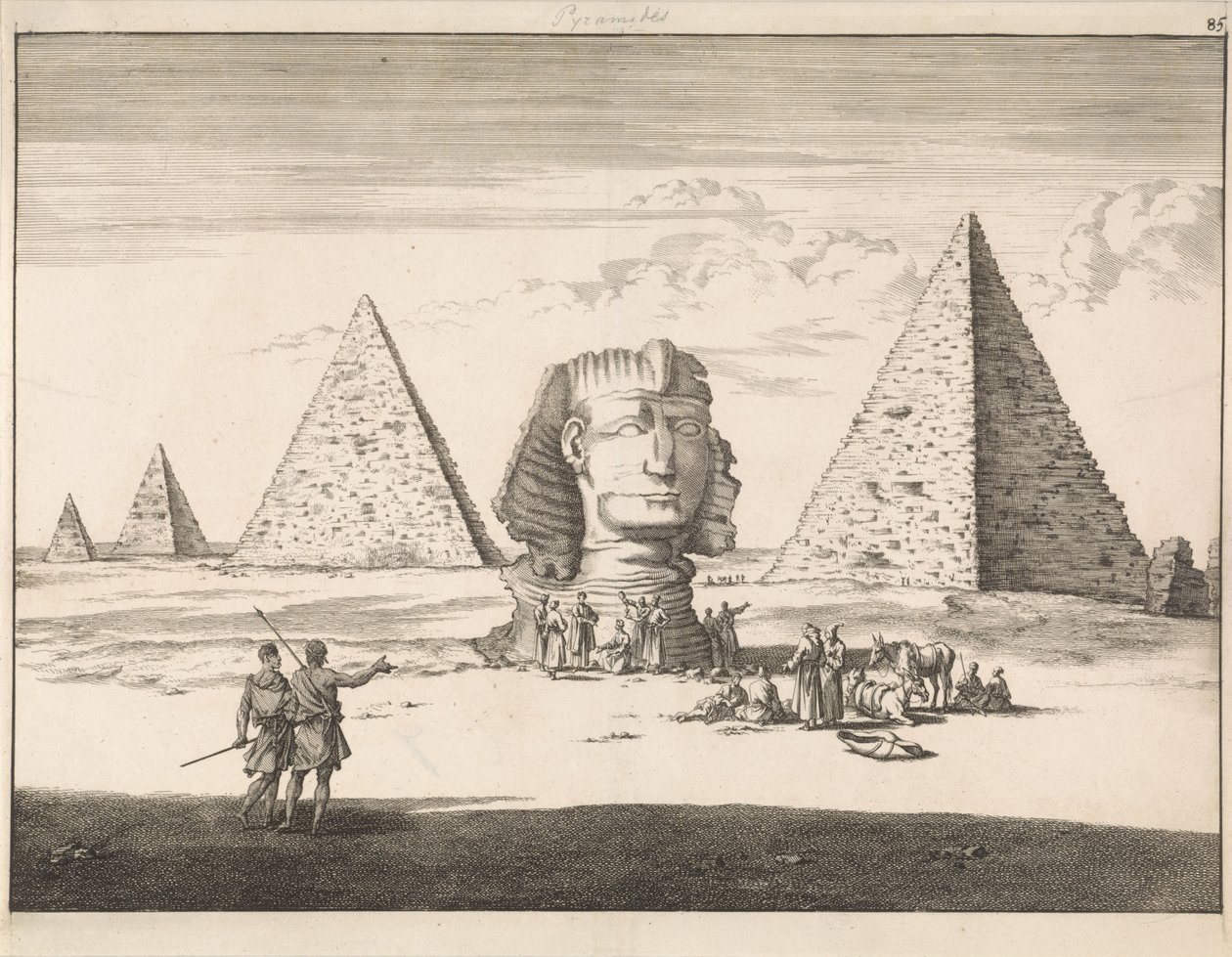Pyramiderna och Sfinxen i Giza av Jan Luyken