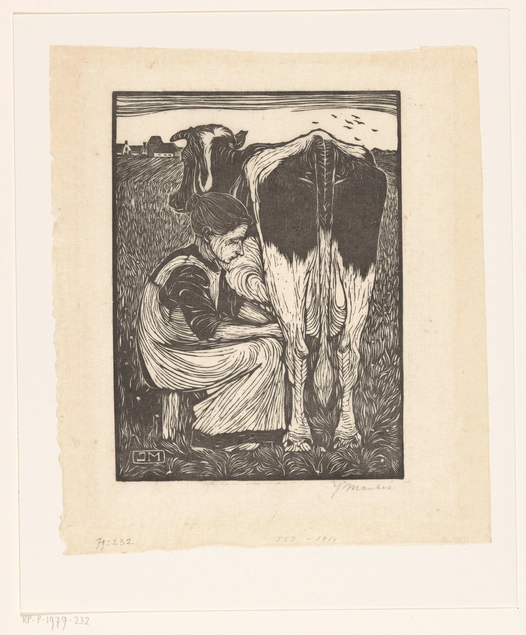 mjölkerska av Jan Mankes (signed by artist)
