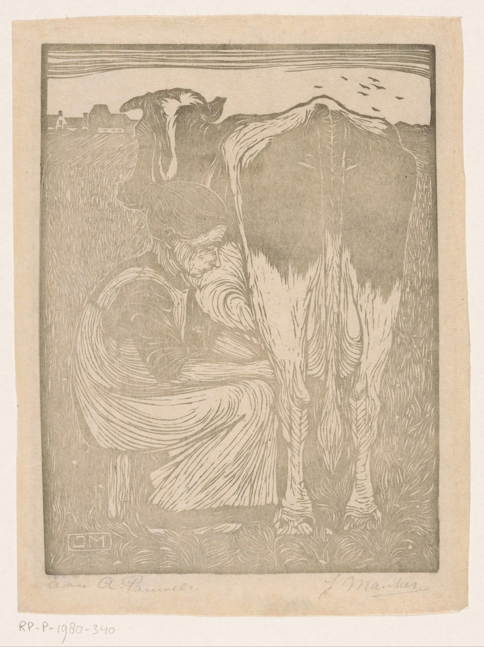 mjölkerska av Jan Mankes (signed by artist)