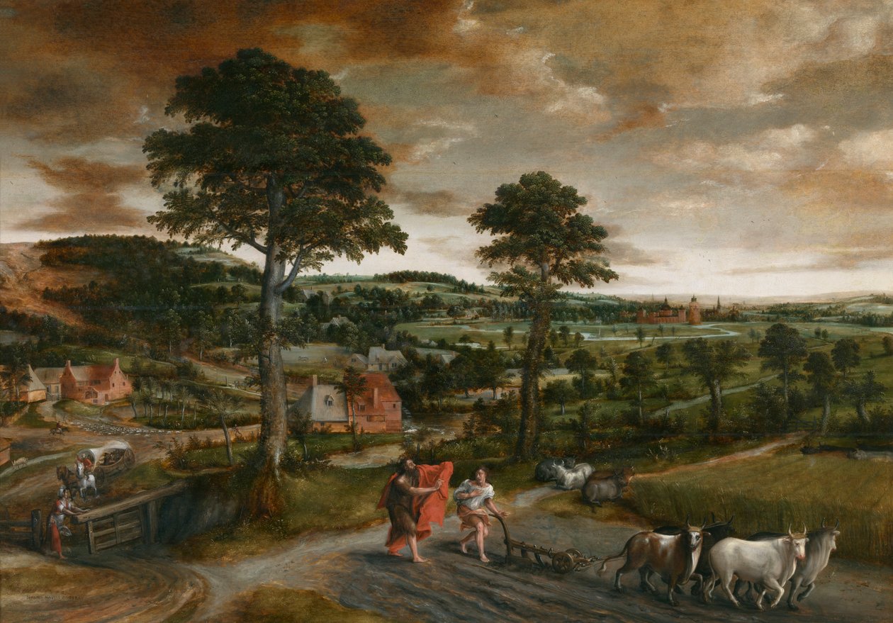 Elisas kallelse av Jan Massys or Metsys