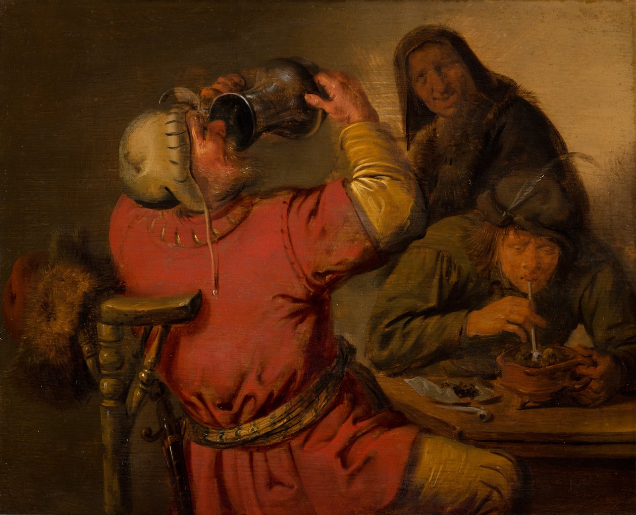 De fem sinnena: smak, 1637 av Jan Miense Molenaer