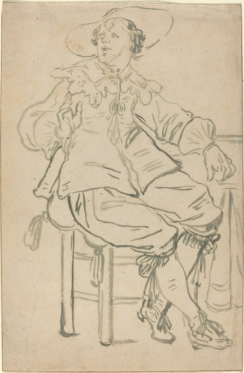 Sittande kavaljer av Jan Philipz van Bouckhorst