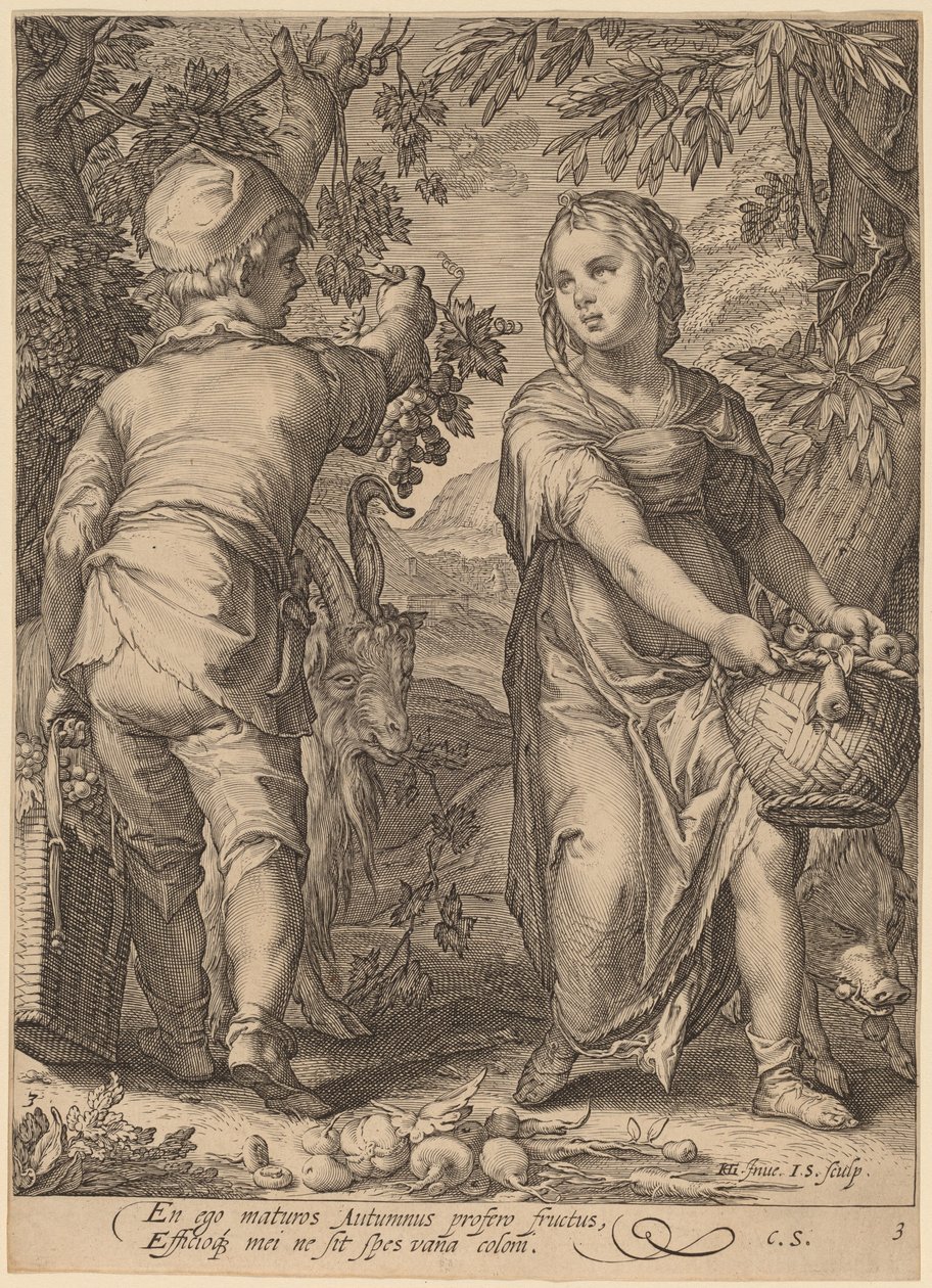 Höst av Jan Pietersz Saenredam after Hendrik Goltzius