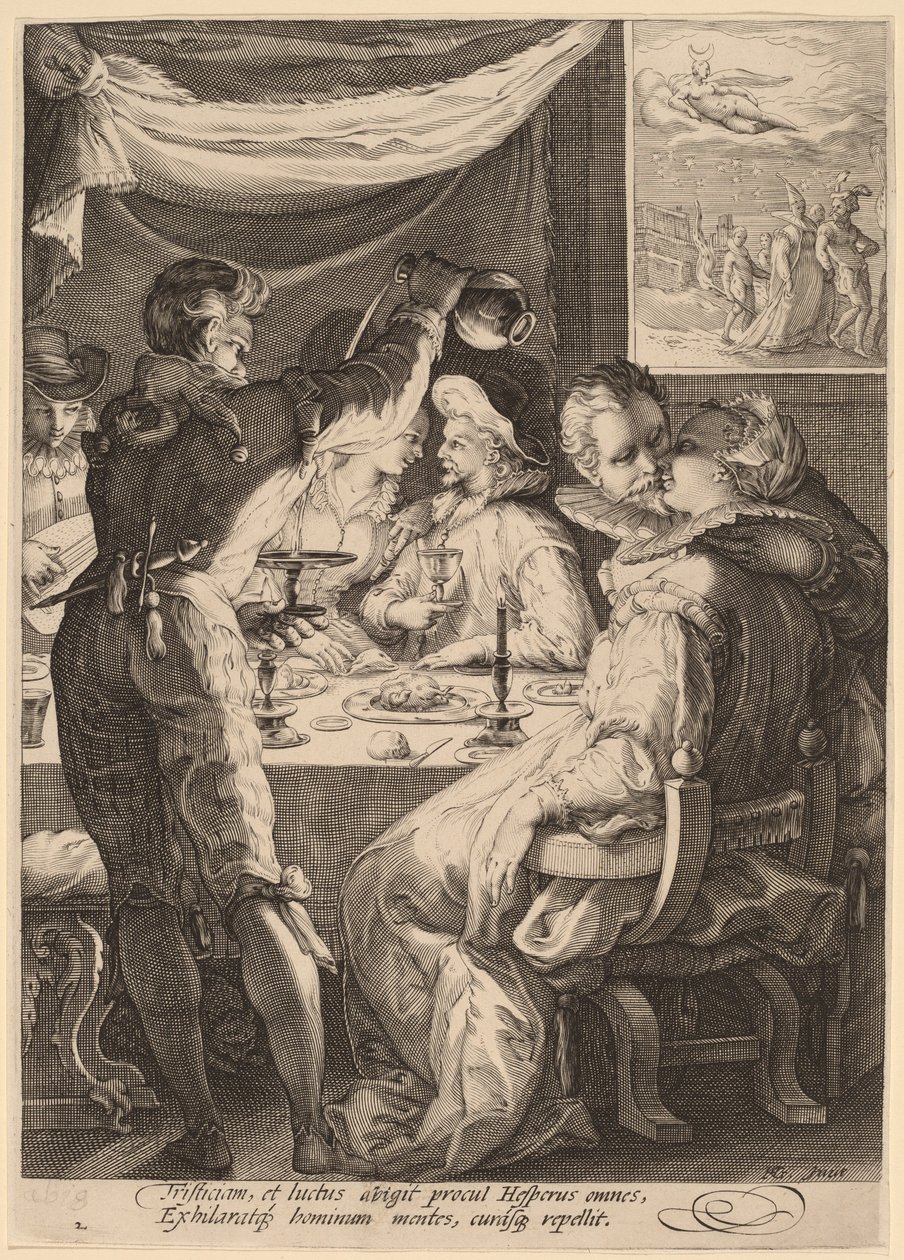 Kväll av Jan Pietersz Saenredam, after Hendrik Goltzius