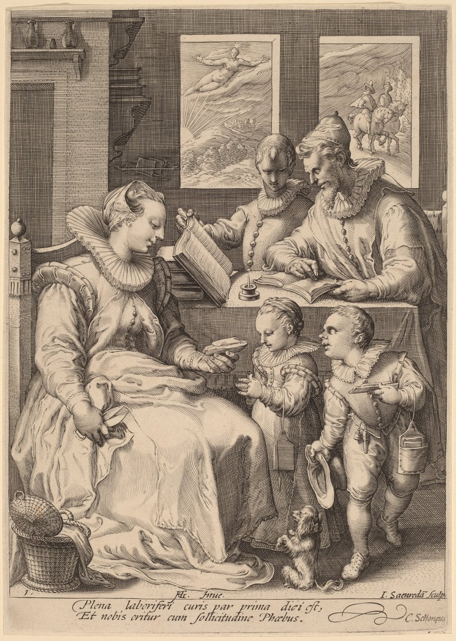 Morgon av Jan Pietersz Saenredam, after Hendrik Goltzius