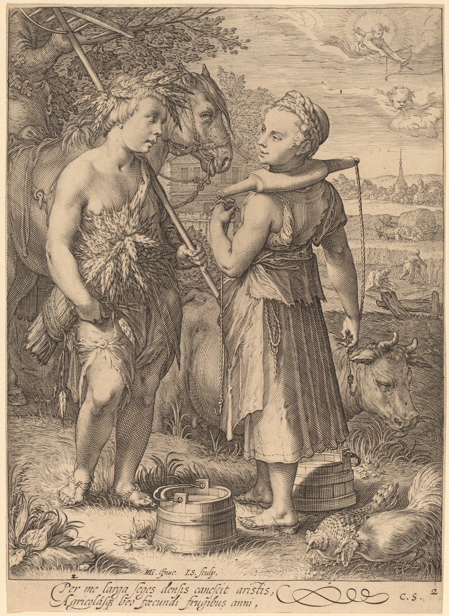 Sommar av Jan Pietersz Saenredam after Hendrik Goltzius