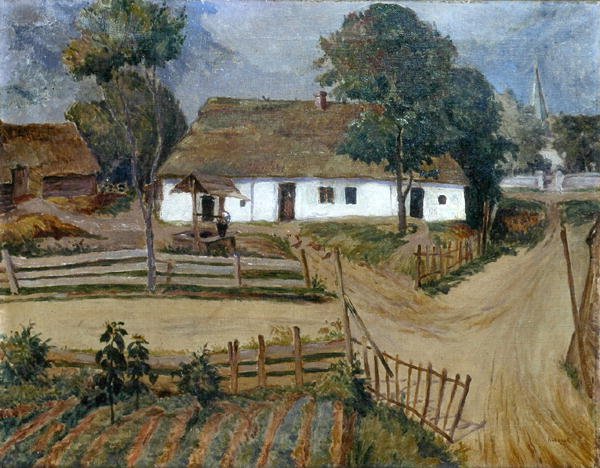 Homestead, ca 1925 (olja på duk) av Jan Rubczak