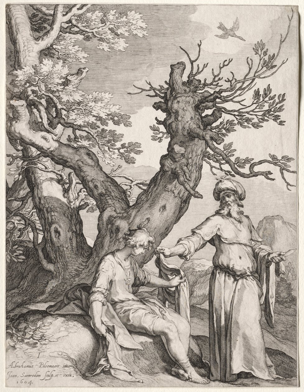 Ahia och Jerobeam, 1604. av Jan Saenredam