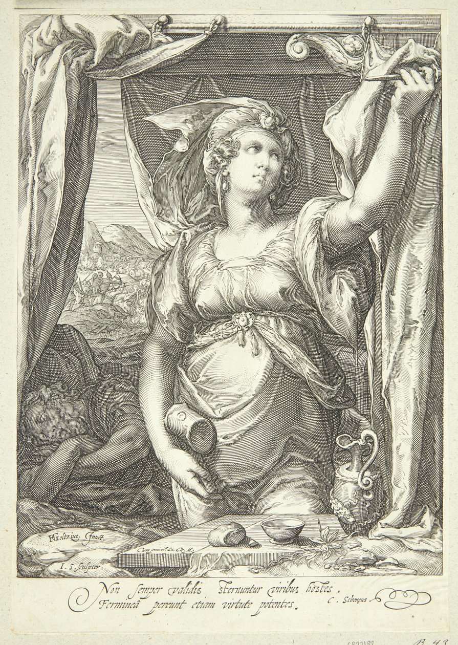 Jael och Sisera av Jan Saenredam