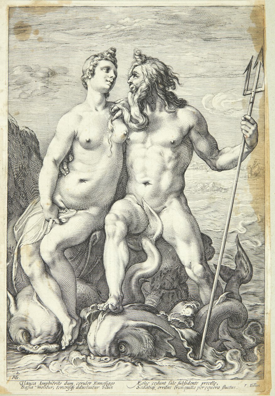 Neptunus och amfitriterna av Jan Saenredam