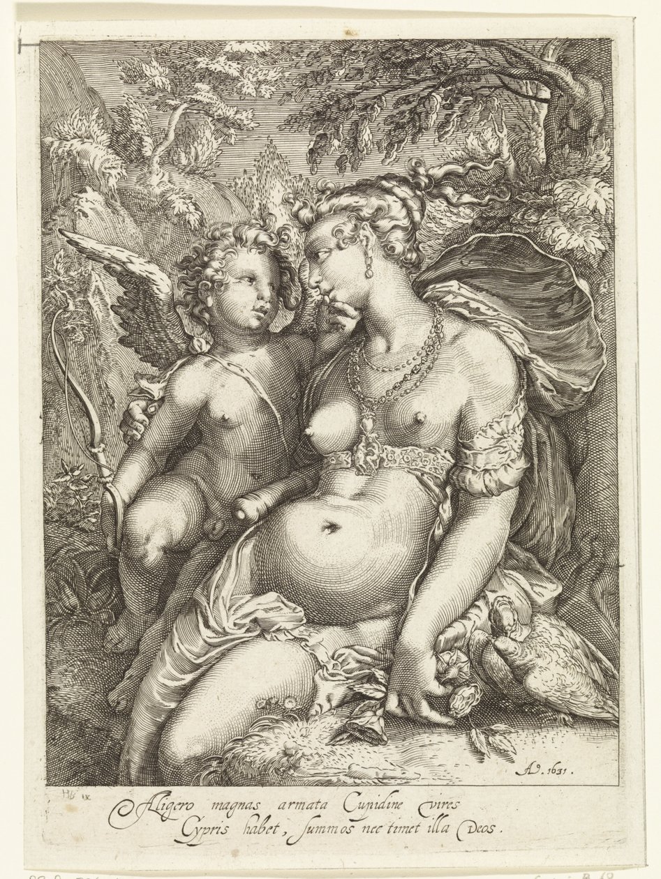 Venus i kärlek av Jan Saenredam