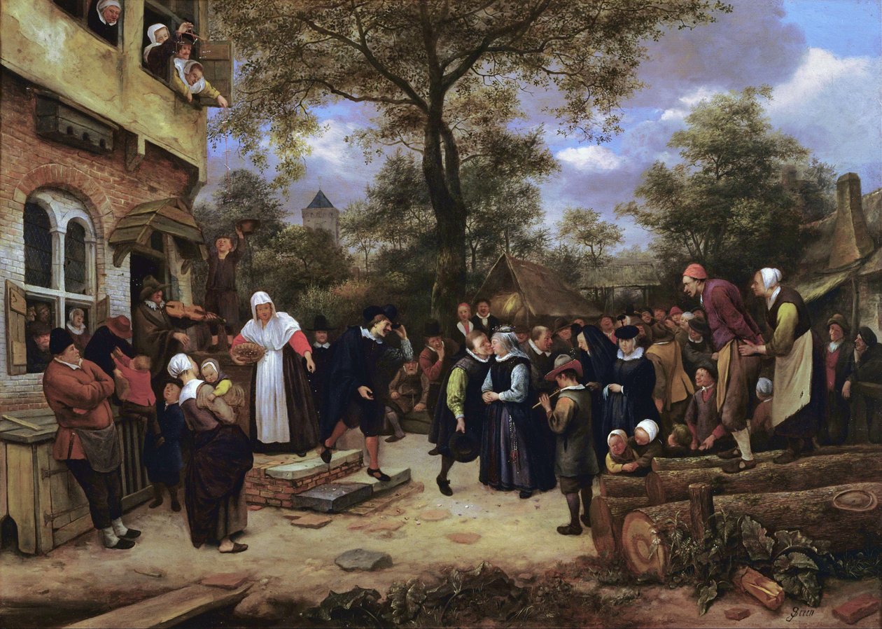 Äktenskap i byar av Jan Steen