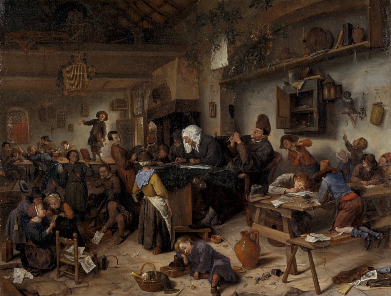 En skola för pojkar och flickor av Jan Steen