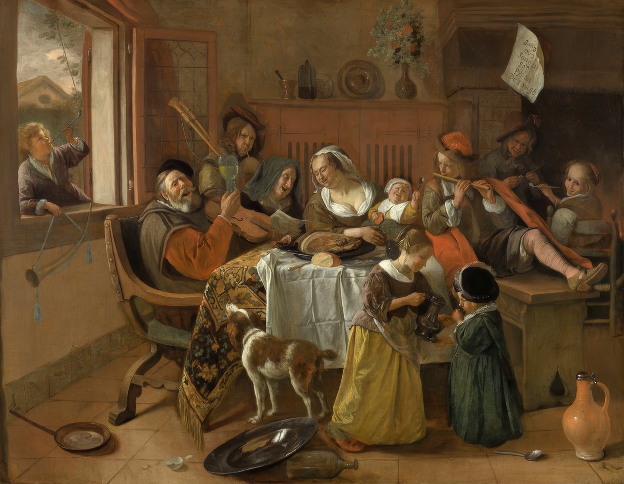 Den glada familjen av Jan Havickszoon Steen