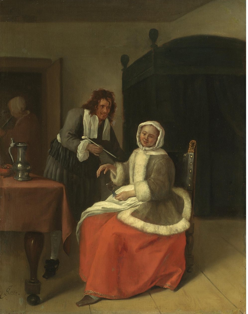 Älskare av vin av Jan Steen