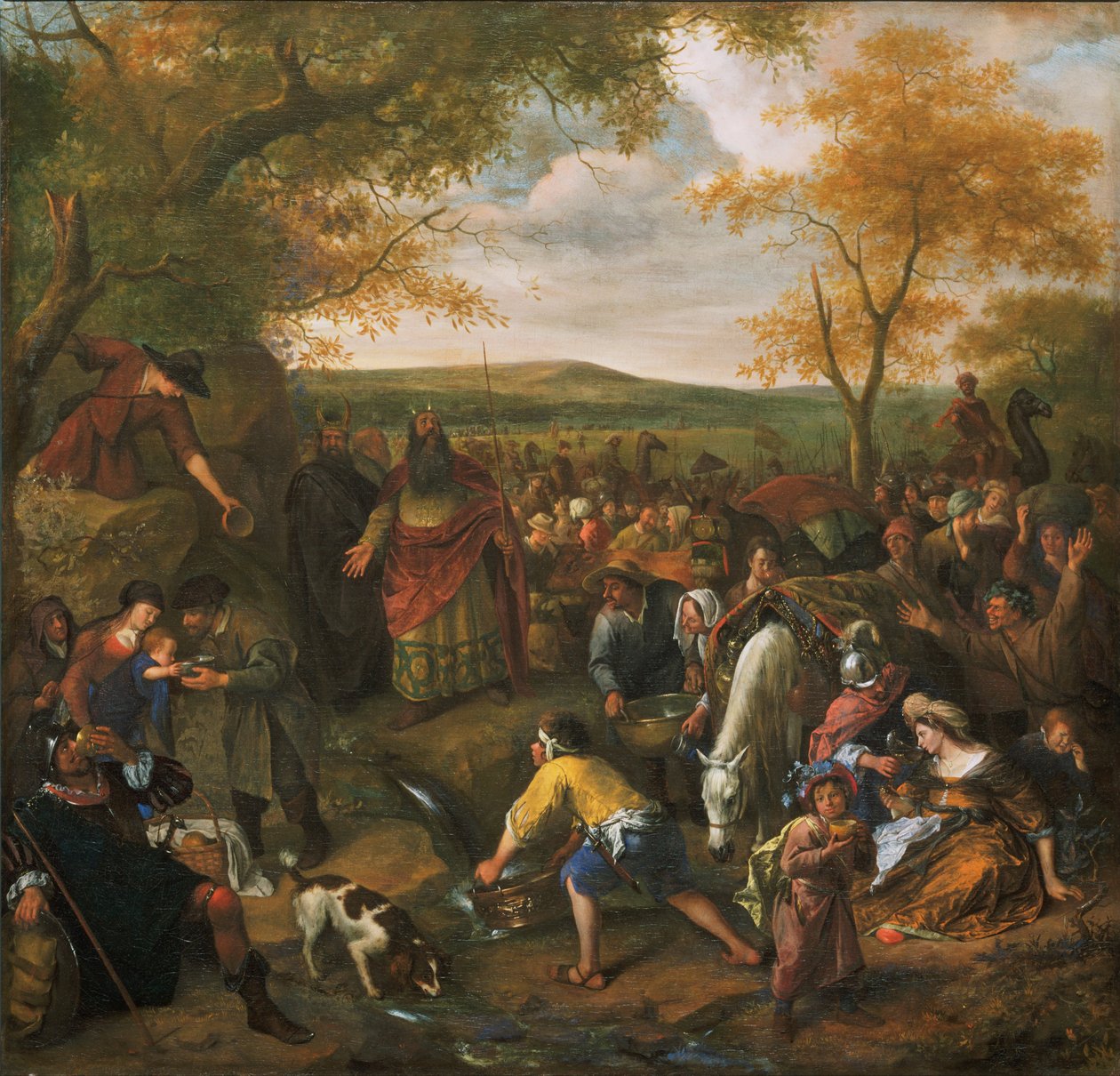Moses slår mot klippan av Jan Steen