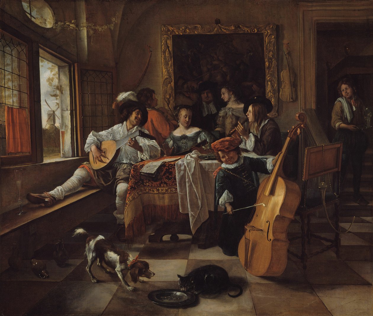 Familjekonserten, 1666. av Jan Steen
