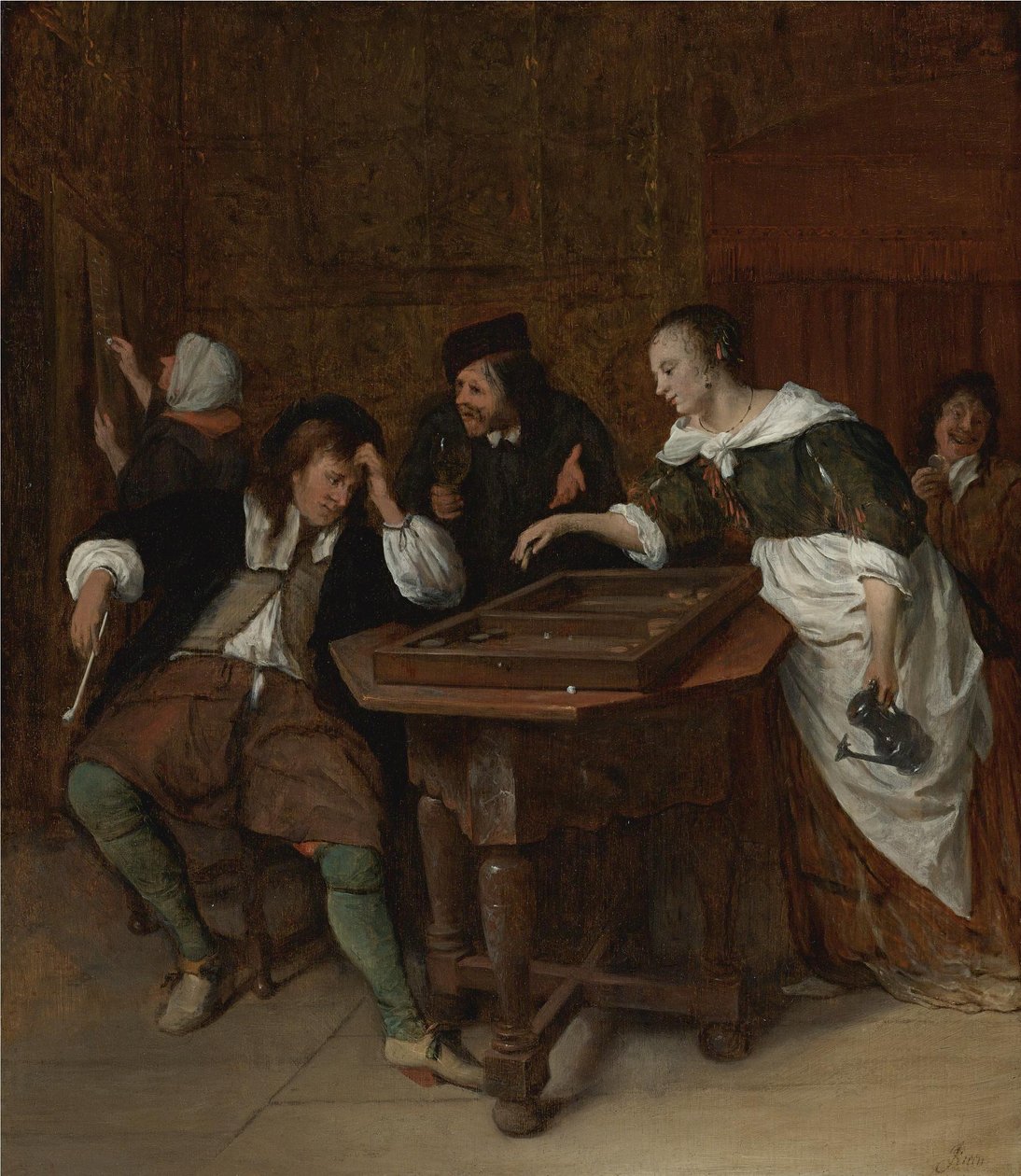 Tric-Trac-spelarna av Jan Steen