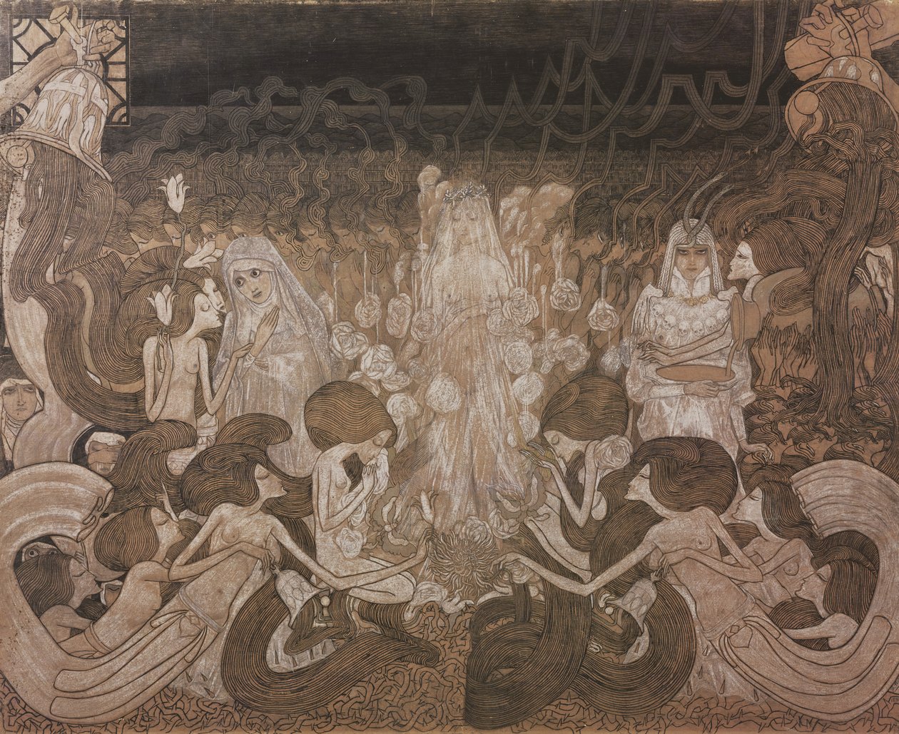 De tre fästmöerna av Jan Toorop