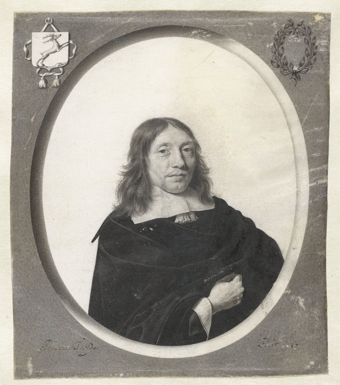 Porträtt av Gijsbert van der Hoeven av Jan Thopas
