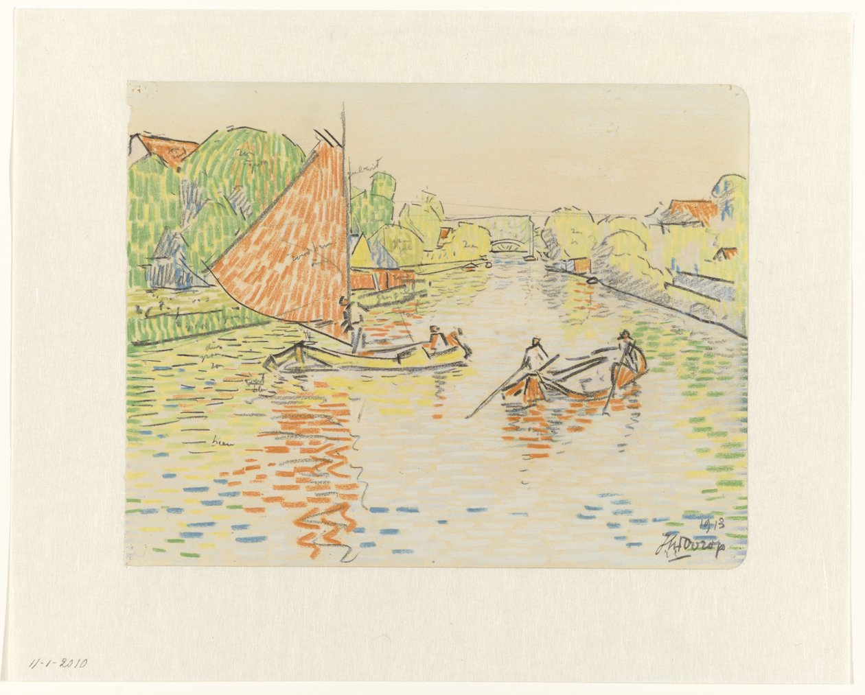 Kanalen vid Veere av Jan Toorop